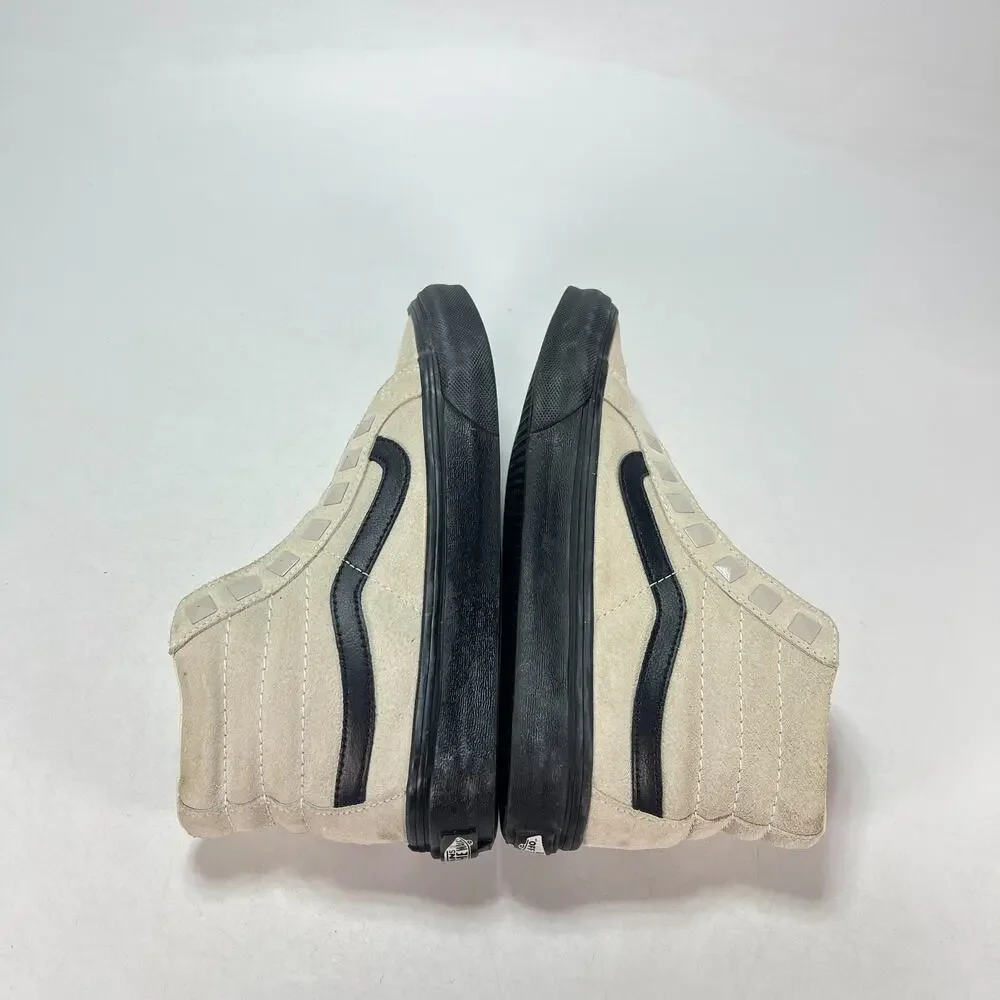 Vans Sk8-Hi Slim Studs Marshmallow Black Sole Skate Shoes 721454 Women's Size 7